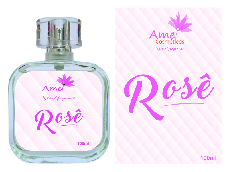 Perfume Amei Cosmticos Ros 100ml