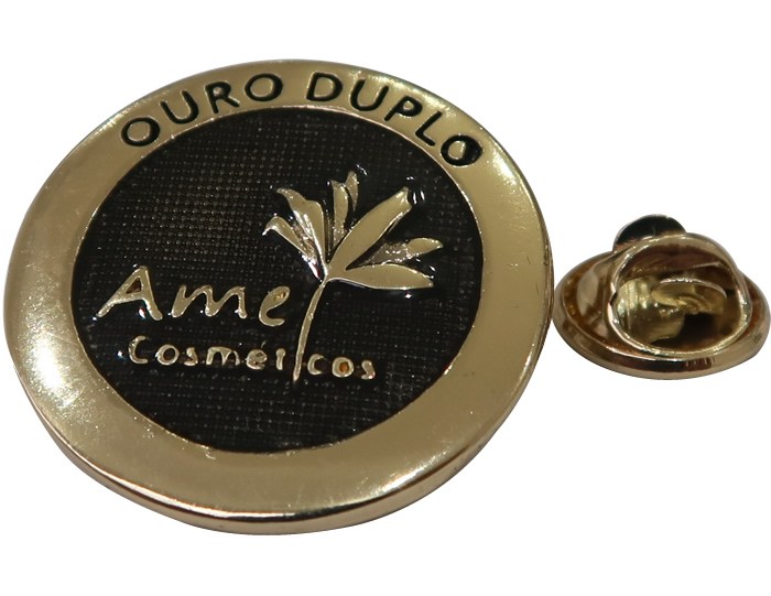 Pin Qualificao Ouro Duplo (Boton Personalizado)